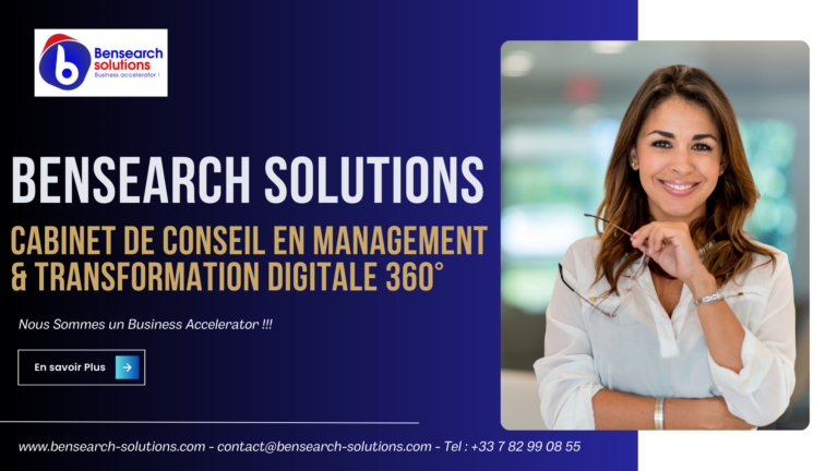 Bensearch Solutions - Cabinet de conseil en Management et Transformation digitale 360° - www.bensearch-solutions.com