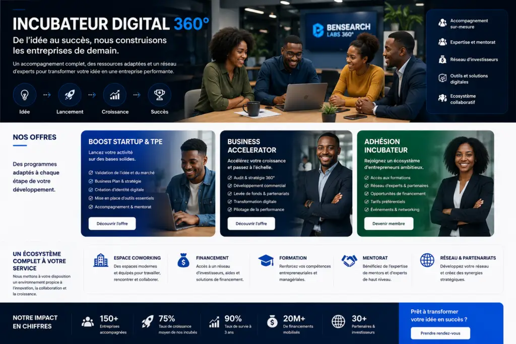 Incubateur Digital 360° - BENSEARCH SOLUTIONS SAS - www.bensearch-solutions.com